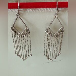 Elegant Sterling Silver Dangle Earrings